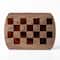 Boo Ghost Check Pattern 8" x 11" Walnut Oval Cutting Board